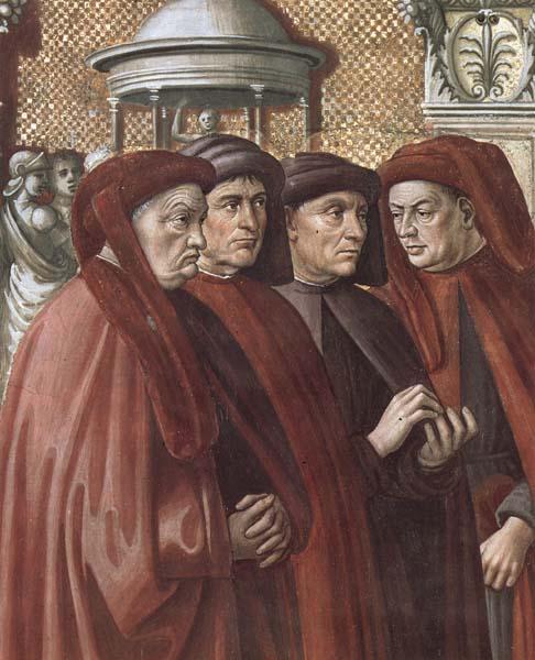 Domenicho Ghirlandaio Details of Verkundigung an Zacharias oil painting image